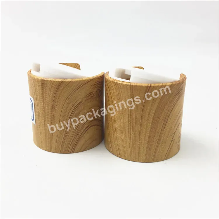 Oem Oem 24/410 Water Transfer Craft Wood Grain Color Plastic Pp Disc Cap Manufacturer/wholesale