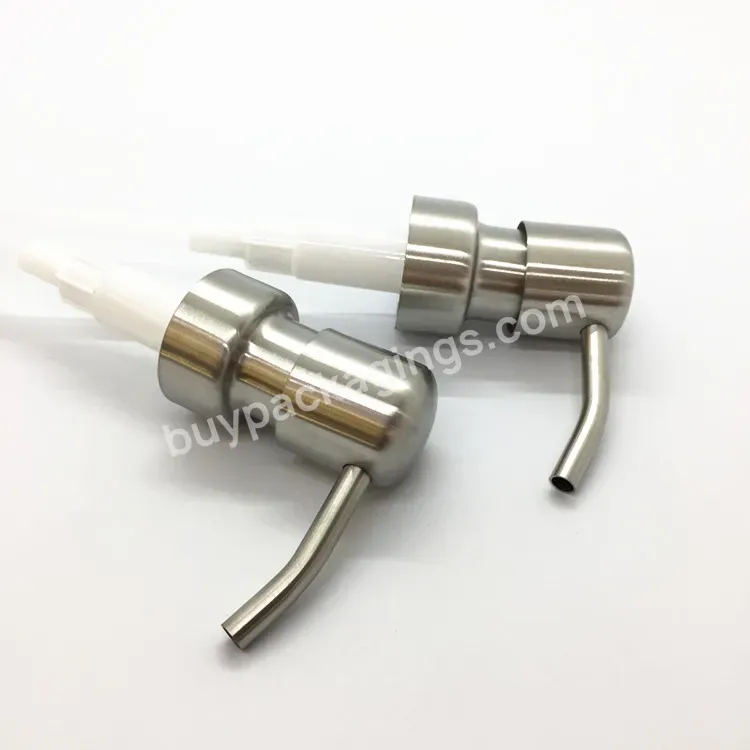 Oem Oem 28mm Neck Size 304 Stainless Steel Brush Empty Dispenser Pump Cosmetic Metal Soap Lotion Bottle Pump For Cosmetic Bottle Manufacturer/wholesale Logo