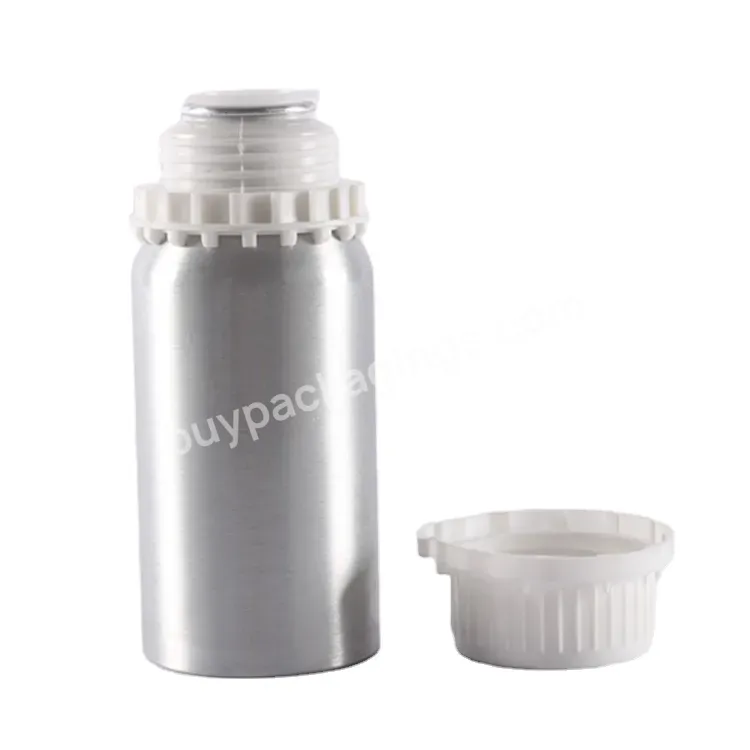 Oem Oem 300ml Silver Color Essential Oil Aluminum Bottle With Tamper Evident Cap Manufacturer/wholesale