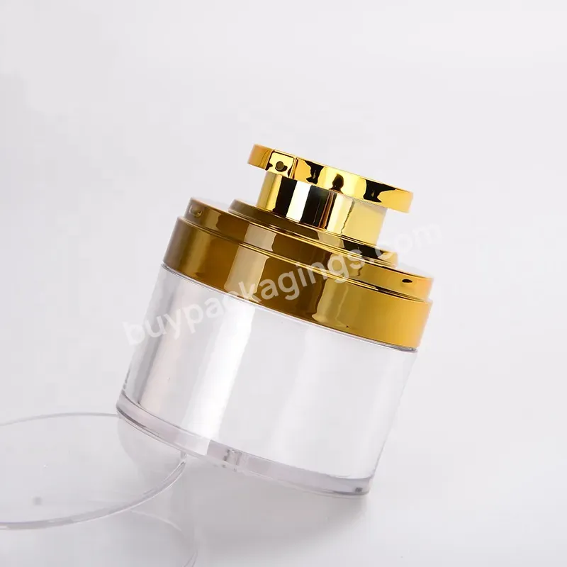 Oem Oem 30g 50g Double Layers Acrylic Airless Pump Bottles Cosmetic Facial Cream Container Jars