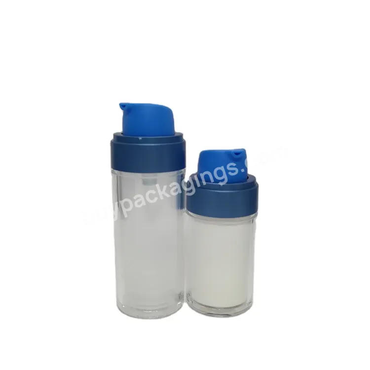 Oem Oem 30g 50g Refillable Skincare Eye Cream Airless Plastic Cream Bottle Cosmetic Airless Lotion Bottle