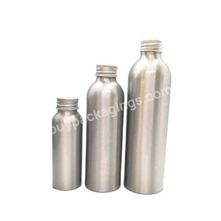 Oem Oem 30ml 50ml 80ml 100ml 120ml 150ml 250ml Metal Aluminum Bottle With Metal Lid For Cosmetic Essential Oil