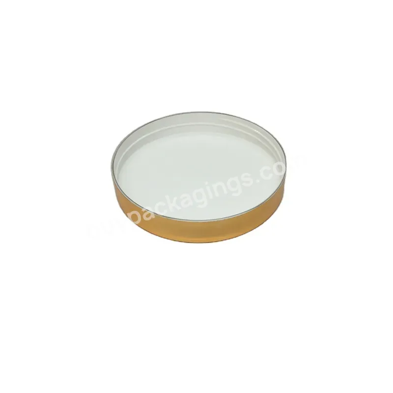 Oem Oem 89mm-400 Big Size Pp Screw Cap Shiny Gold Screw Lid Uv Treatment Single Screw Cap For Pet Jar