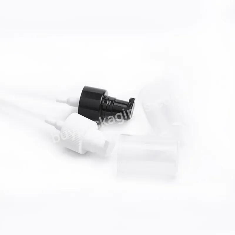 Oem Oem Cheap Pp Black White 24/410 Cream Pump Plastic Treatment Pump With Full Dust Cap For Cosmetic