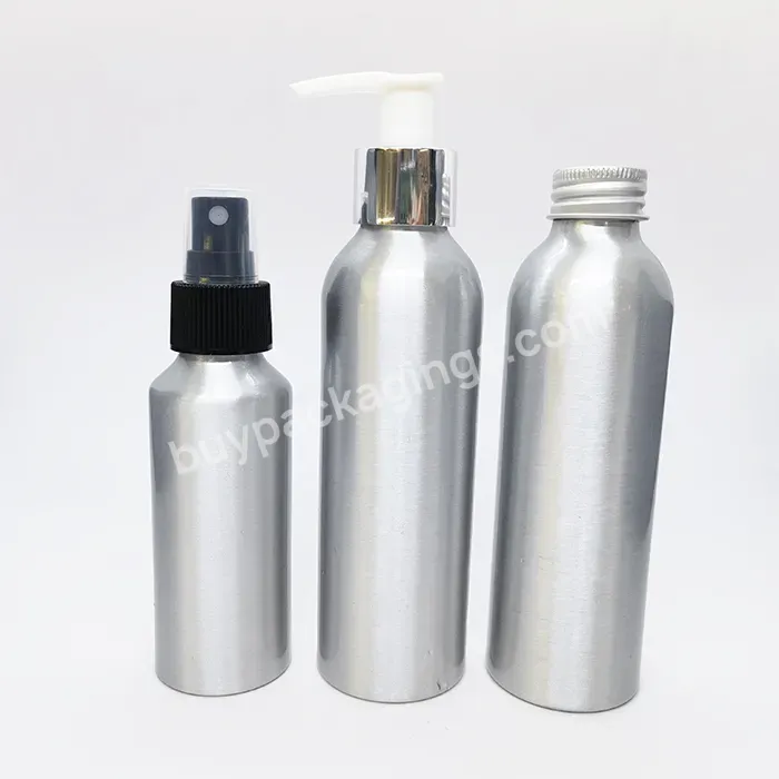 Oem Oem Cosmetic Aluminium Spray Lotion Bottle 50ml 80ml 100ml 150ml 200ml Aluminum Bottle