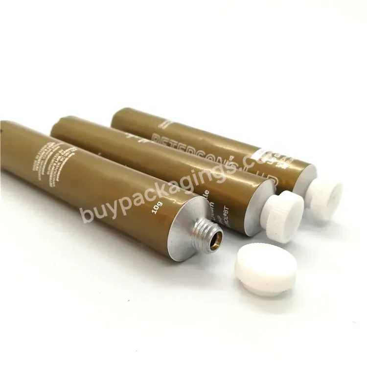 Oem Oem Custom 10g 15g Small Hand Cream Aluminum Tube Empty Cosmetic Packaging Squeeze Aluminum Soft Tube