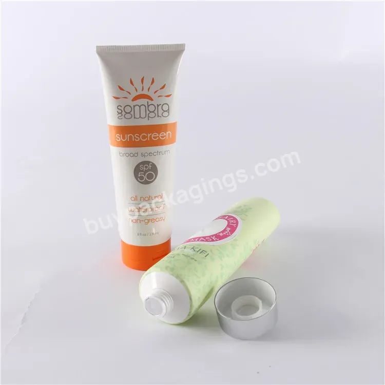 Oem Oem Custom 10ml,20ml,30ml,50ml,100ml Empty Cosmetic Squeeze Plastic Tube For Hand Cream Packaging Tube