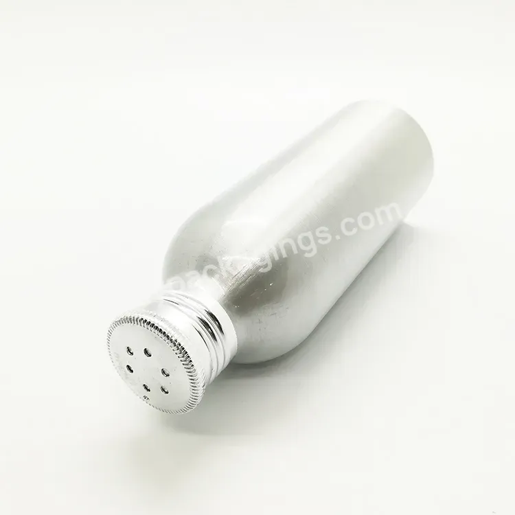 Oem Oem Custom 120g Aluminum Powder Bottle Metal Talcum Bottle Bath Salt Screw Shaking Lids Bottle 4oz Manufacturer/wholesale