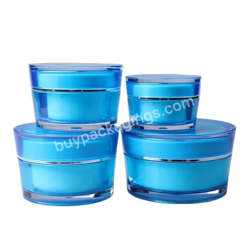 Oem Oem Custom 15g Empty Plastic Acrylic Skin Care Cream Packaging Cosmetic Jar Manufacturer/wholesale