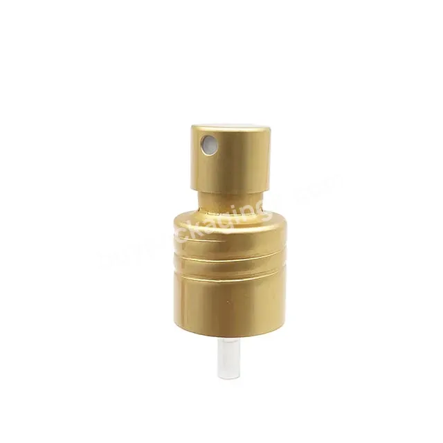 Oem Oem Custom 18/415 Aluminum Screw-on Perfume Mist Sprayer Matt Golden Perfume Sprayer