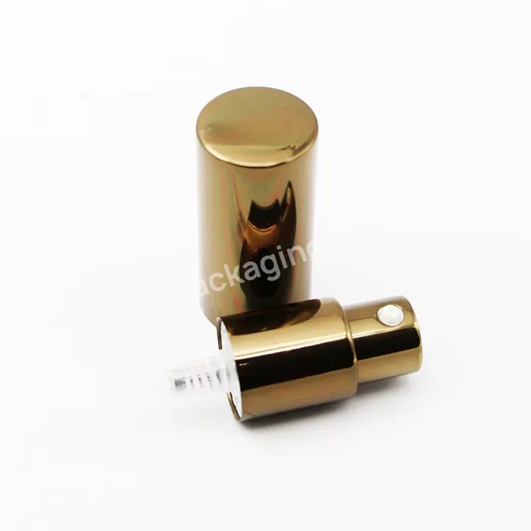 Oem Oem Custom 18mm Full Cover Aluminum Plastic Cosmetic Cream Pump Treatment Pump Serum Dispenser Pump For Cosmetic Package