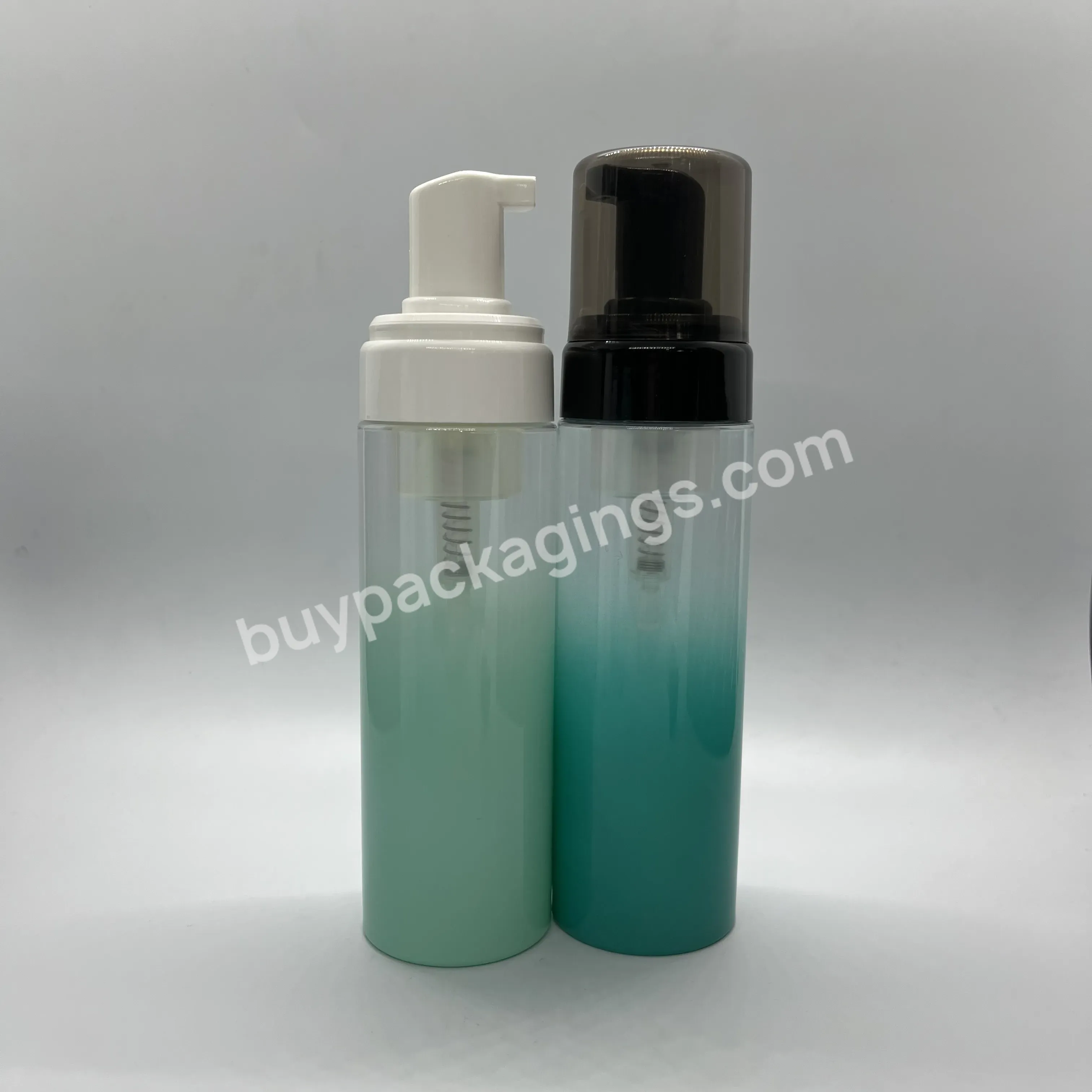 Oem Oem Custom 200ml Gradient Green Plastic Pet Pcr Hand Soap Dispenser Foam Pump Bottle Liquid Soap Dispenser Foam Bottle Manufacturer