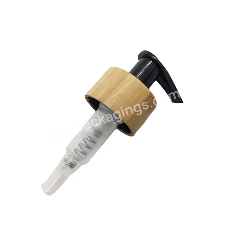 Oem Oem Custom 28mm Friendly Pp Material Soap Dispenser Bamboo Hand Lotion Dispenser Manufacturer/wholesale