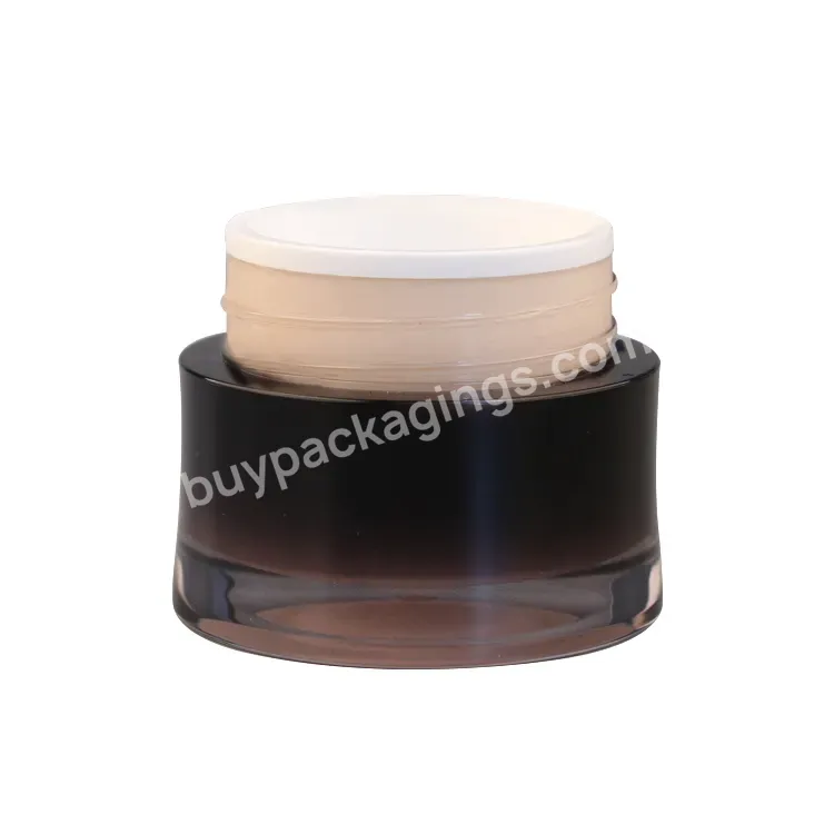 Oem Oem Custom 30ml 50ml Wholesale Containers Luxury Face Cream Jars Plastic Cosmetic Acrylic Cream Jar Manufacturer/wholesale