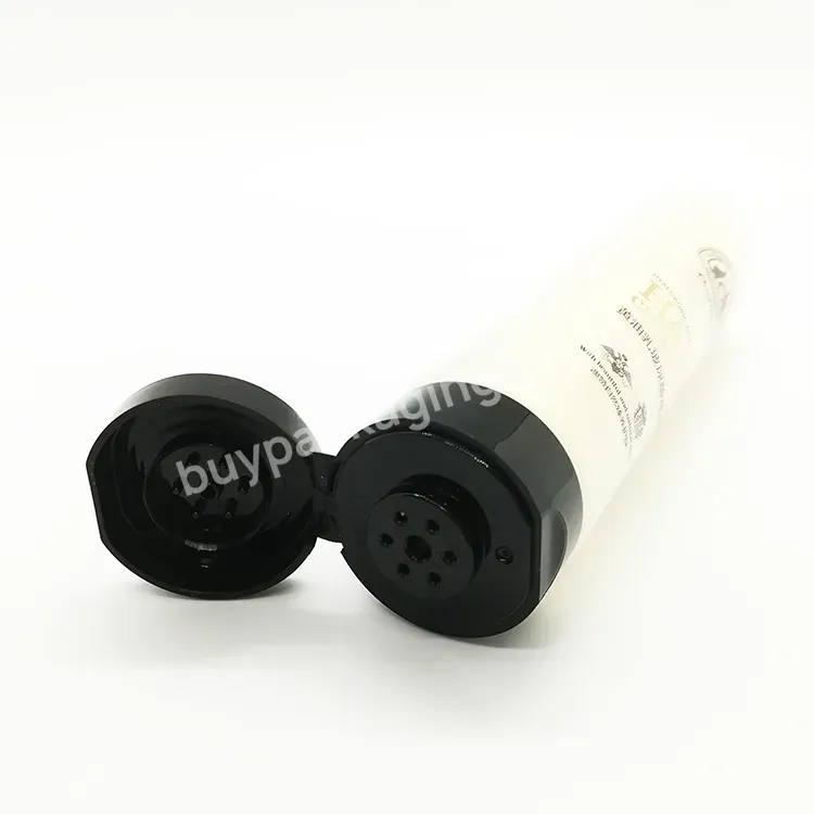 Oem Oem Custom 35mm+25mm Plastic Cosmetic Tube Package Double Chamber Hand Cream Tube Soft Collapsible Pe Plastic Tube