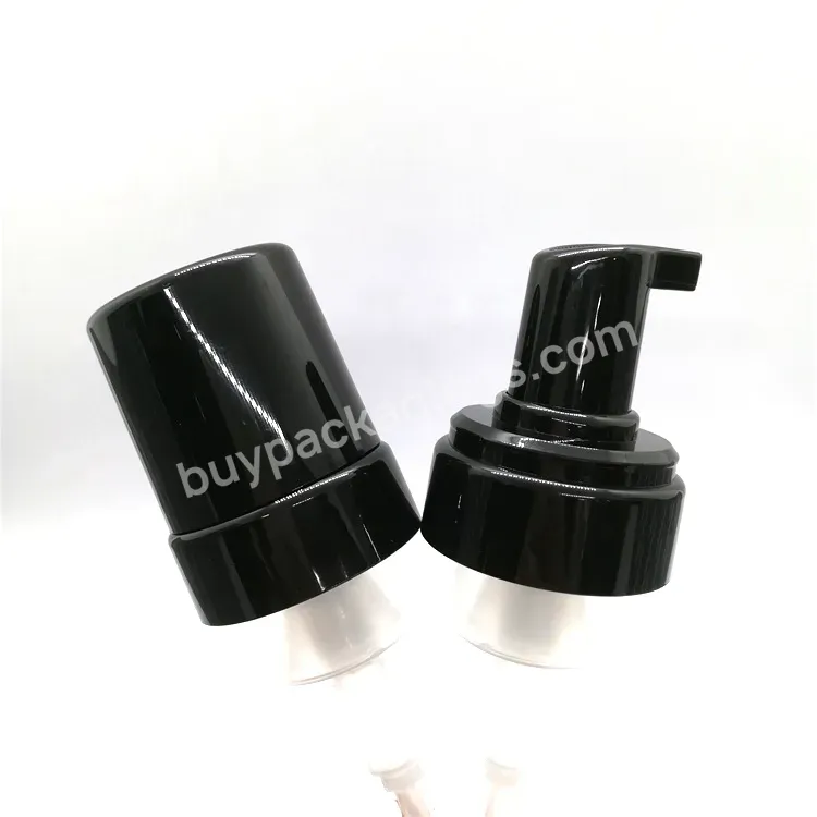 Oem Oem Custom 43mm All Black Plastic Foaming Soap Dispenser Pump For Bottle