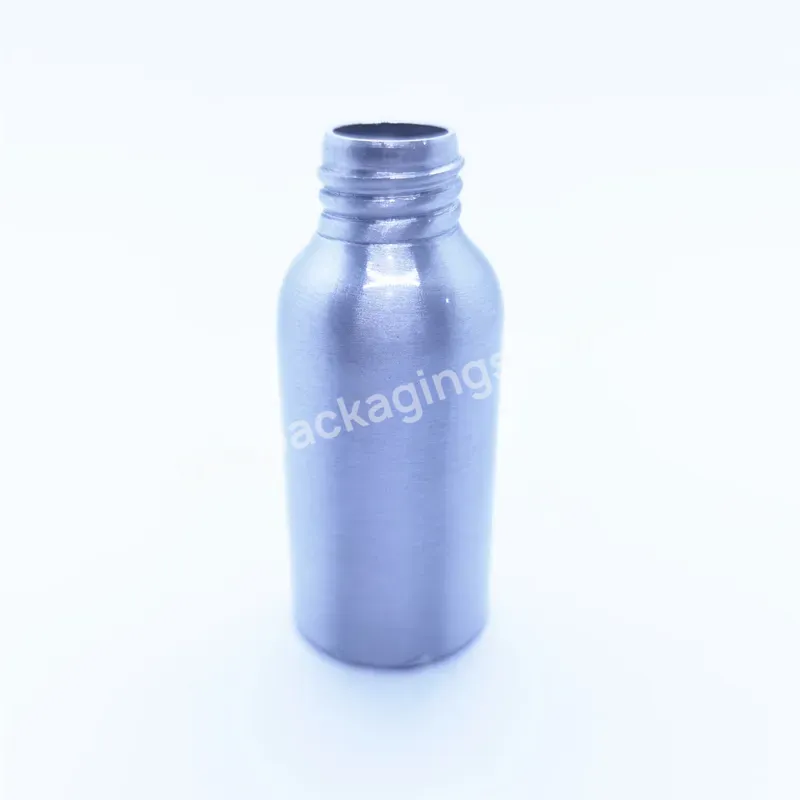 Oem Oem Custom 60ml Empty Small Empty Portable Silver Aluminum Shampoo Bottle With Flip Top Lid Manufacturer/wholesale