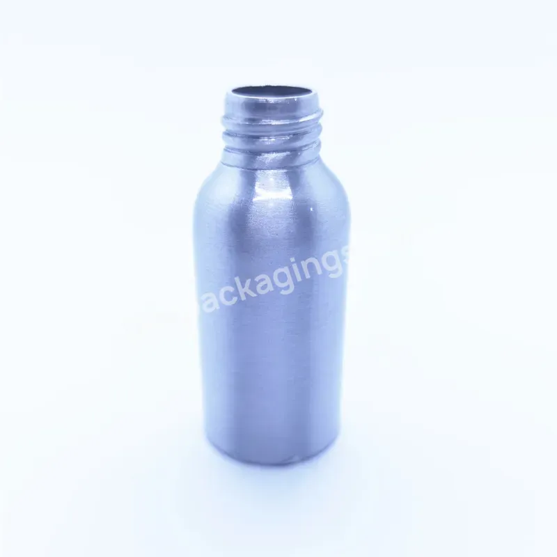 Oem Oem Custom 60ml Small Empty Silver Aluminum Shampoo Bottle With Flip Top Lid Manufacturer/wholesale