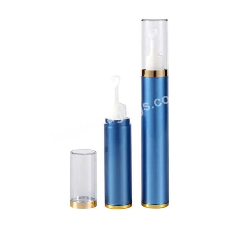 Oem Oem Custom 8ml 15ml Slim Plastic Airless Pump Tube Bottle With Pointed Top Applicator For Eye Cream Bottle