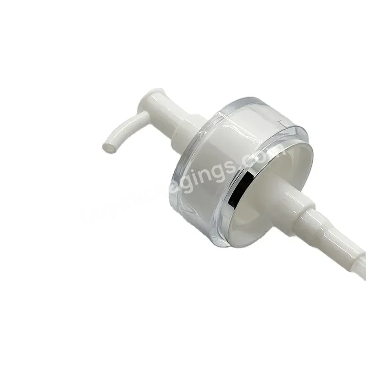 Oem Oem Custom Acrylic Cream Pump With Transparent Over Cap 24-410 For Cosmetic Conditinor Manufacturer/wholesale