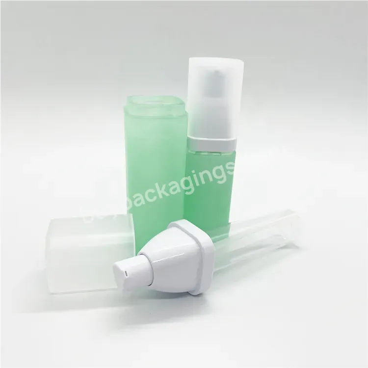Oem Oem Custom Airless Pump Bottle Empty Refillable Bottles Travel Face Cream Lotion Cosmetic Container Plastic Empty Makeup Jar Box