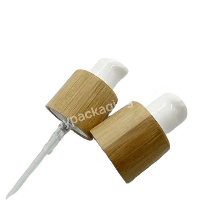 Oem Oem Custom Bamboo Closure Cream Dispenser Pump 18mm 20mm 24mm Manufacturer/wholesale - Buy Liquid Dispenser Pump,Fuel Dispenser Pump,Cream Pump 20/410.