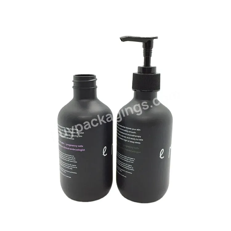 Oem Oem Custom Black Lotion Pump Dispenser With Matt Black Shampoo Bottle 300ml Manufacturer/wholesale