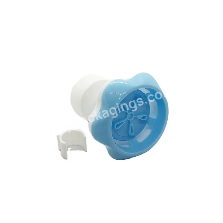 Oem Oem Custom Blue Color Flower Foam Pump 43mm With 300ml Pe Soap Bottle