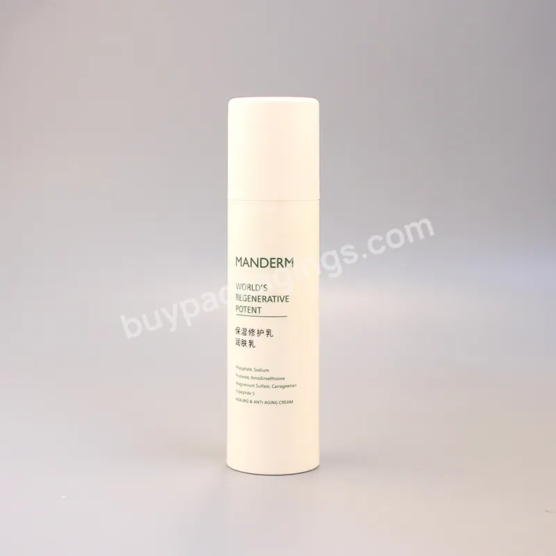 Oem Oem Custom Cylindrical 30ml White Pp Plastic Airless Pump Bottle With Snap Lotion Pump