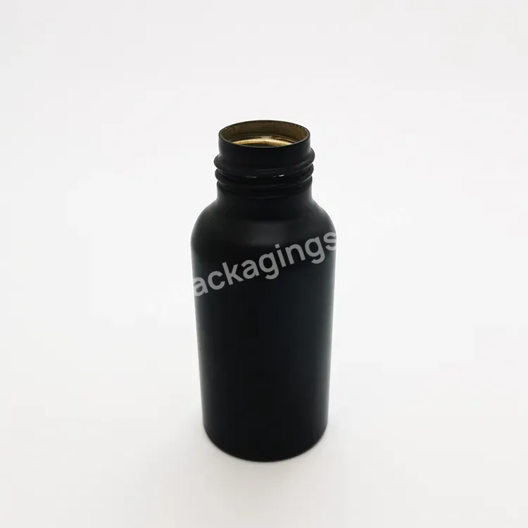 Oem Oem Custom Empty Matte Black Aluminum Bottle Empty Aluminum Water Perfume Bottle Atomizer Bottle 50ml With Mist Sprayer