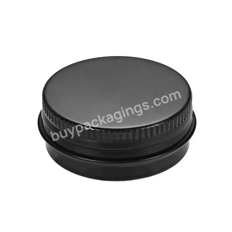 Oem Oem Custom Frosted Black Aluminum Jar 5g 10g 15g 30g 50g 60g Lip Oil Cosmetic Eye Cream Bottle Refillable Lotion Tin Container