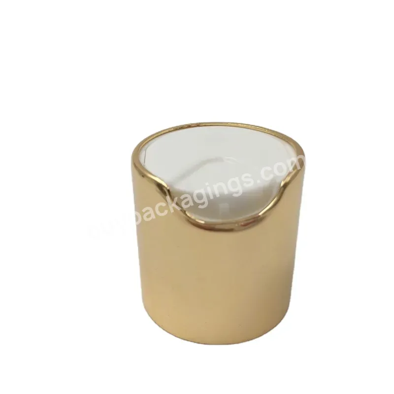 Oem Oem Custom High Quality 24/410 Aluminum Gold Press Cap Disc Top Cap With Induction Seal Manufacturer/wholesale