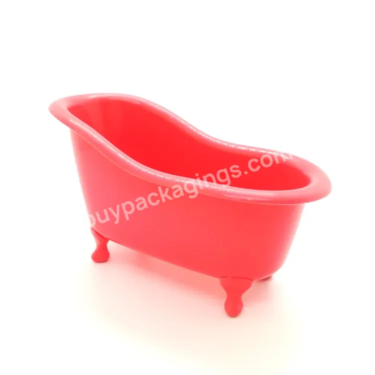 Oem Oem Custom High Quality Plastic Pp White Pink Mini Bathtub Shape Container For Gift Packing Manufacturer/wholesale