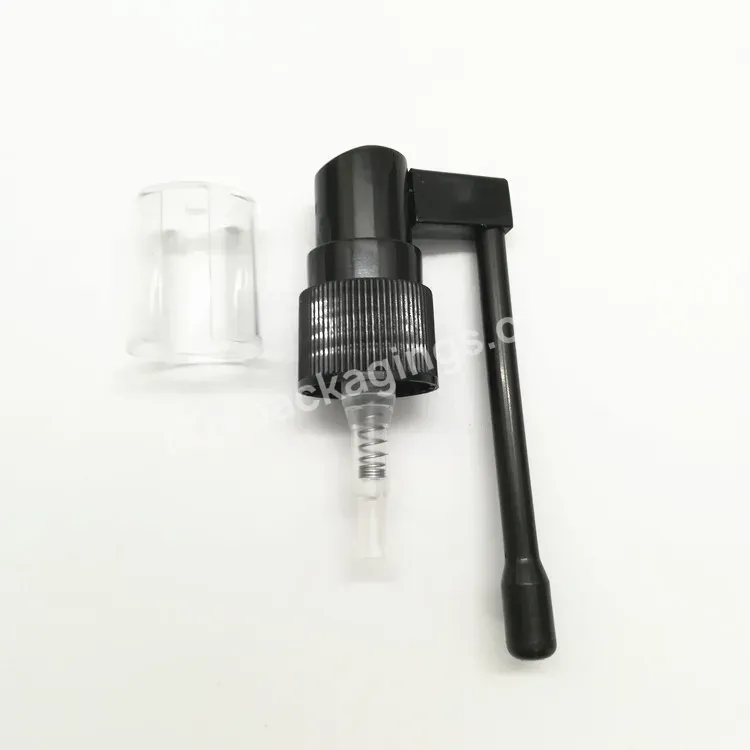 Oem Oem Custom Long Nozzle Plastic Spray Nozzle Medical Screw Pump Sprayer Oral Mouth Spray 20mm 24mm Manufacture