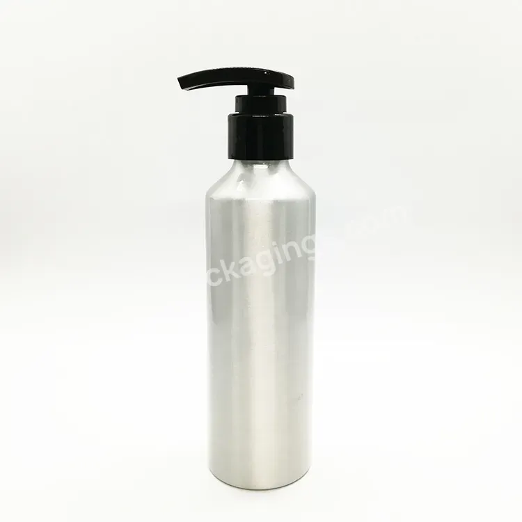 Oem Oem Custom Manufacturer 200ml Aluminum Cosmetic Bottle Refillable Aluminum Bottle Sloping Shoulder Cosmetic Lotion Bottle 4oz