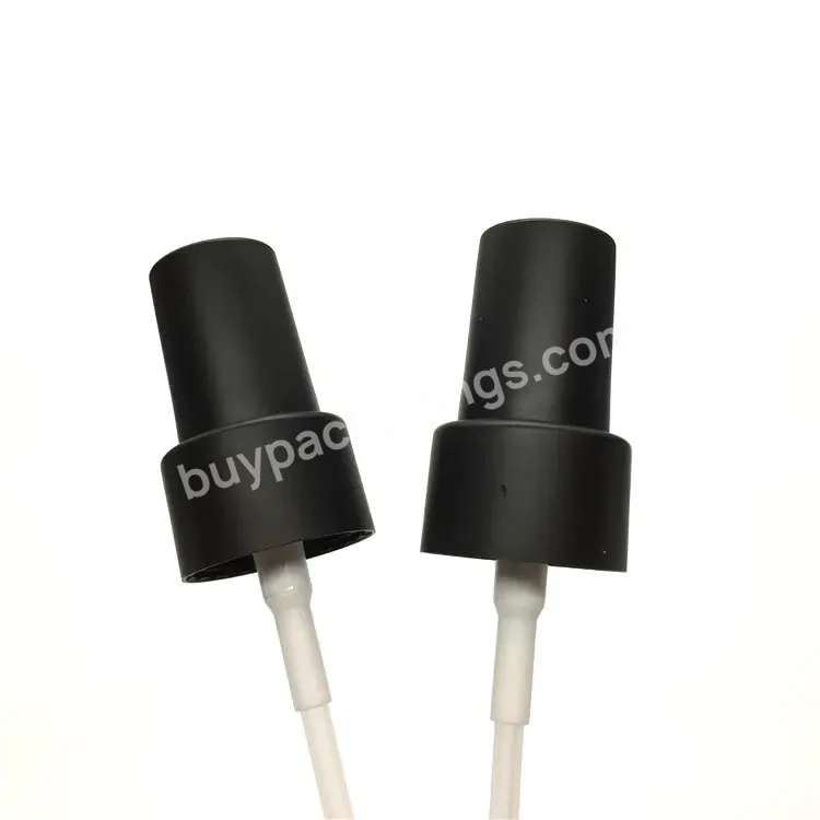 Oem Oem Custom Matte Black Plastic Cream Pump 24/410 0.4cc Dosage Pp Cosmetic Cream Sprayer