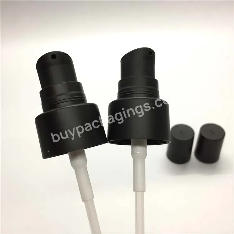 Oem Oem Custom Matte Black Plastic Cream Pump 24/410 0.4cc Dosage Pp Cosmetic Cream Sprayer