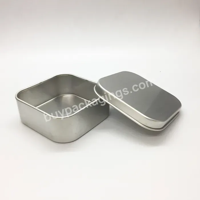 Oem Oem Custom Metal Cosmetic Container Packaging Cream Jar 90ml Square Shape Aluminum Tin Jar For Soap Manufacturer/wholesale - Buy Cream Jar,Aluminum Tin,Square Shape.