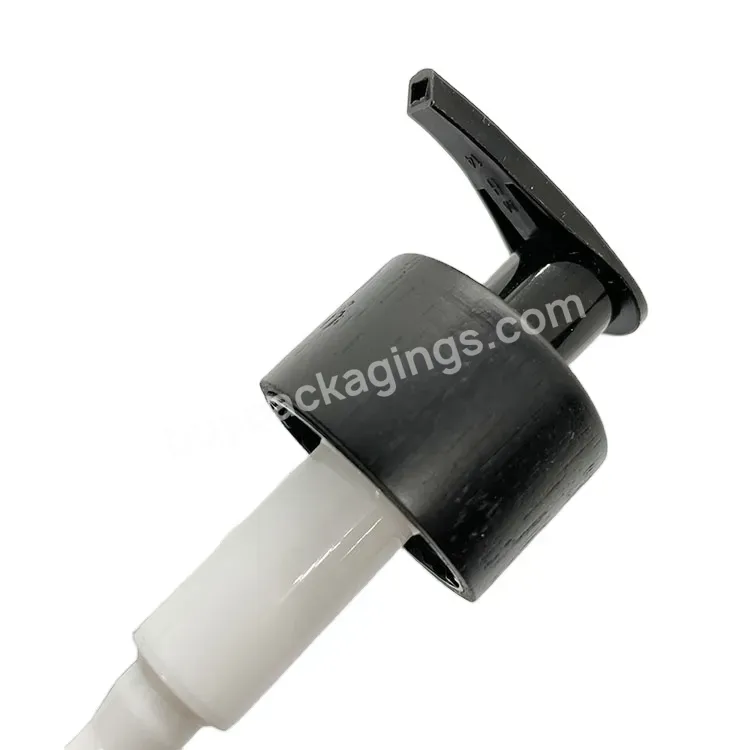 Oem Oem Custom Pcr Plastic Pump With Black Bamboo Closure 28-410