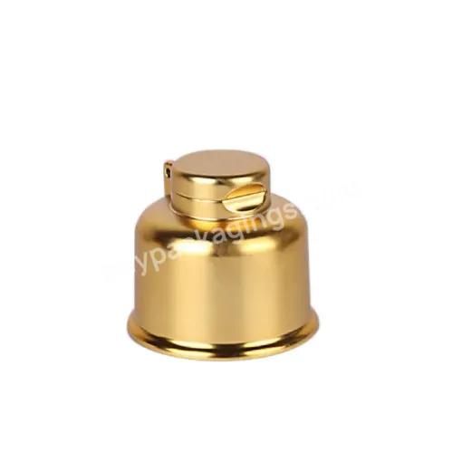 Oem Oem Custom Plastic Flip Top Cap,Uv Golden/silver Plastic Flip Top Cap,Bell Shape Bottle Lid