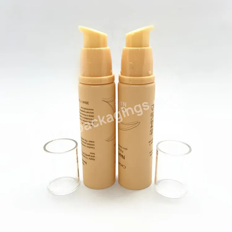 Oem Oem Custom Plastic Lotion Tube Cosmetic Pe Tube With Airless Pump