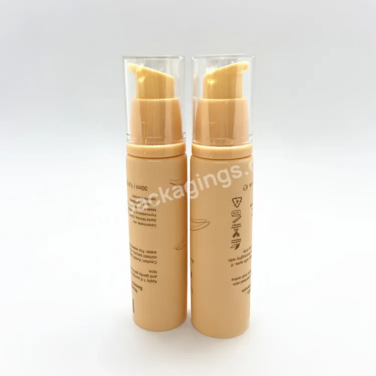 Oem Oem Custom Plastic Lotion Tube Cosmetic Pe Tube With Airless Pump