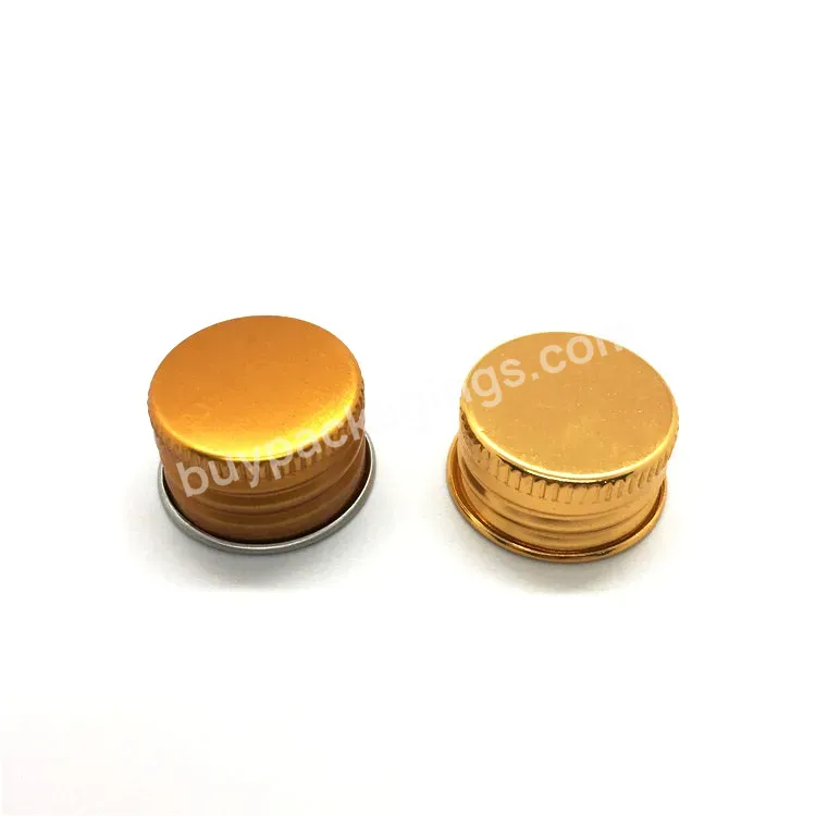 Oem Oem Custom Screw Aluminum Lid 20mm 24mm 28mm Aluminum Lid For Bottle Gold Lid For Glass Bottle