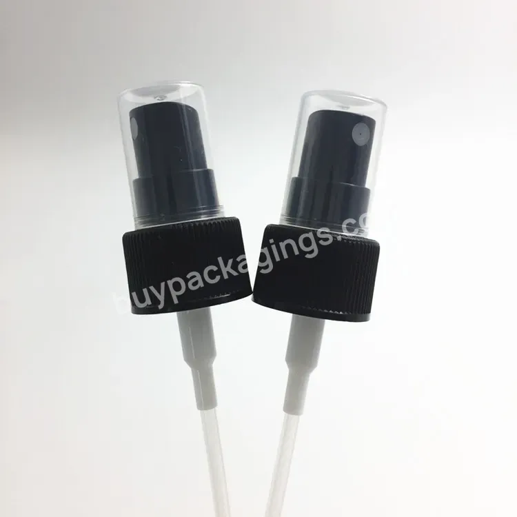 Oem Oem Custom Stock,Ready To Ship,24/410 Hair Care Ribbed Black Cosmetic Essential Oil Sprayer Top Manufacturer/wholesale