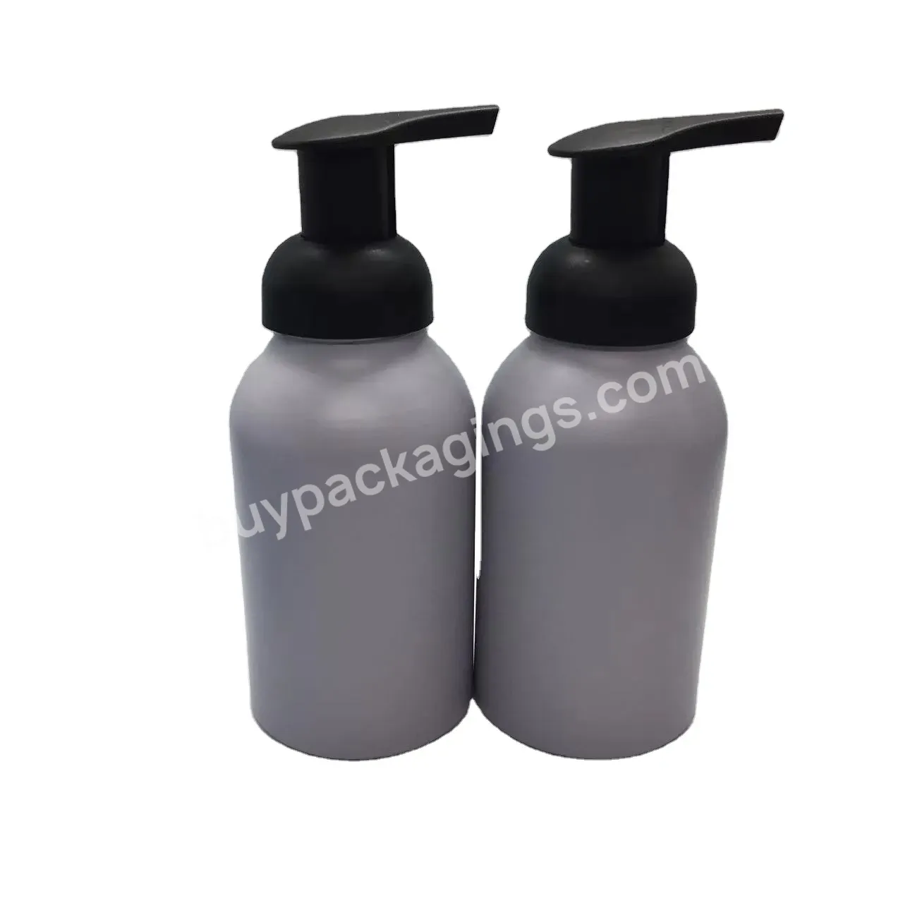 Oem Oem Custom Wholesale Boston Shape Aluminum Foam Bottle 300ml