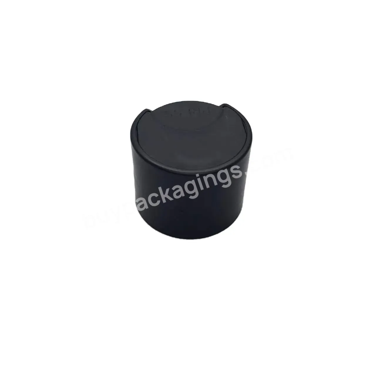 Oem Oem Custom Wholesale High Quality Plastic Cosmetic Frosted Black Disc Top Caps 28/410