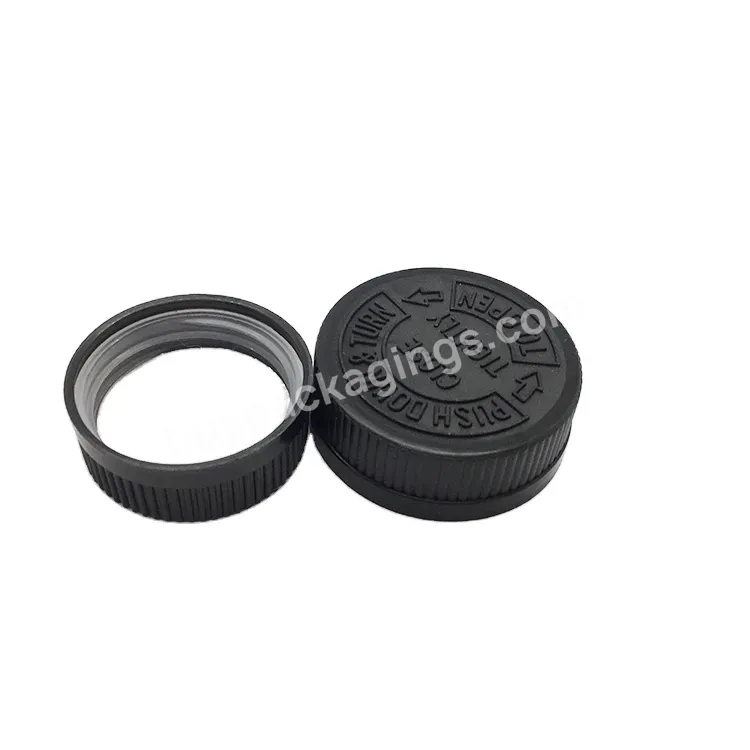 Oem Oem Custom Wholesales Plastic Black Crc With Induction Seal Pet 28mm,38mm,45mm,53mm Manufacturer/wholesale