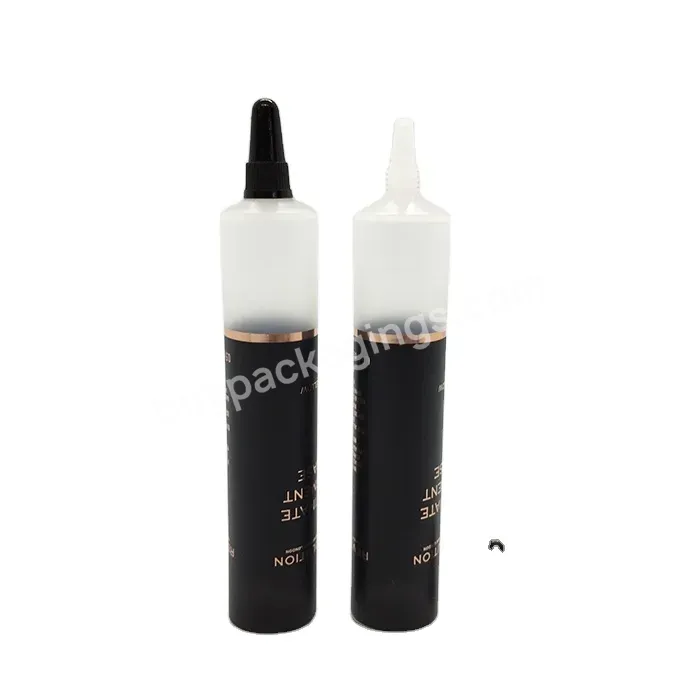 Oem Oem Empty 10ml 15ml Transparent Plastic Tube Long Nozzle Cream Soft Tubes Packaging For Cosmetics Own