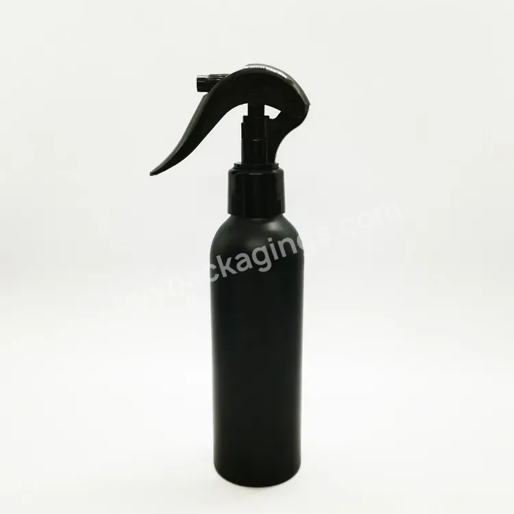 Oem Oem Empty 150ml Matte Black Aluminum Cosmetic Bottle Refillable Aluminum Bottle Water Sprayer Bottle Logo