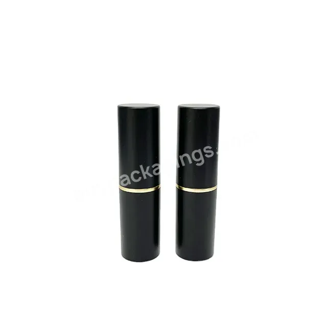 Oem Oem Gold And Matte Black Lipstick Packaging Low Price Lipbalm Packaging For Sale - Buy Custom Lipstick Packaging,Cosmetic Packaging Lipstick,Paper Lipstick Packaging.